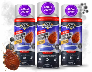 Repelent proti hmyzu - No-Pest 4Insect Bomb dymová bomba proti plošticiam 400 ml 3 ks.